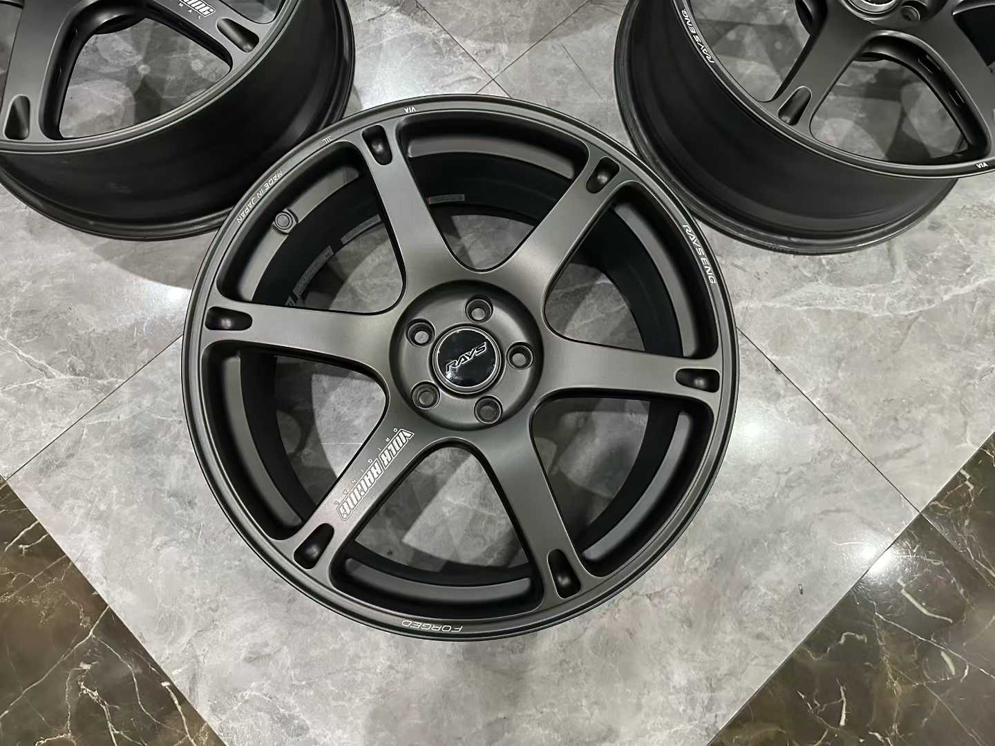 🇯🇵 RAYS VOLK RACING TE037 6061 Forged Wheels - 19" Staggered Set - Pre-owned