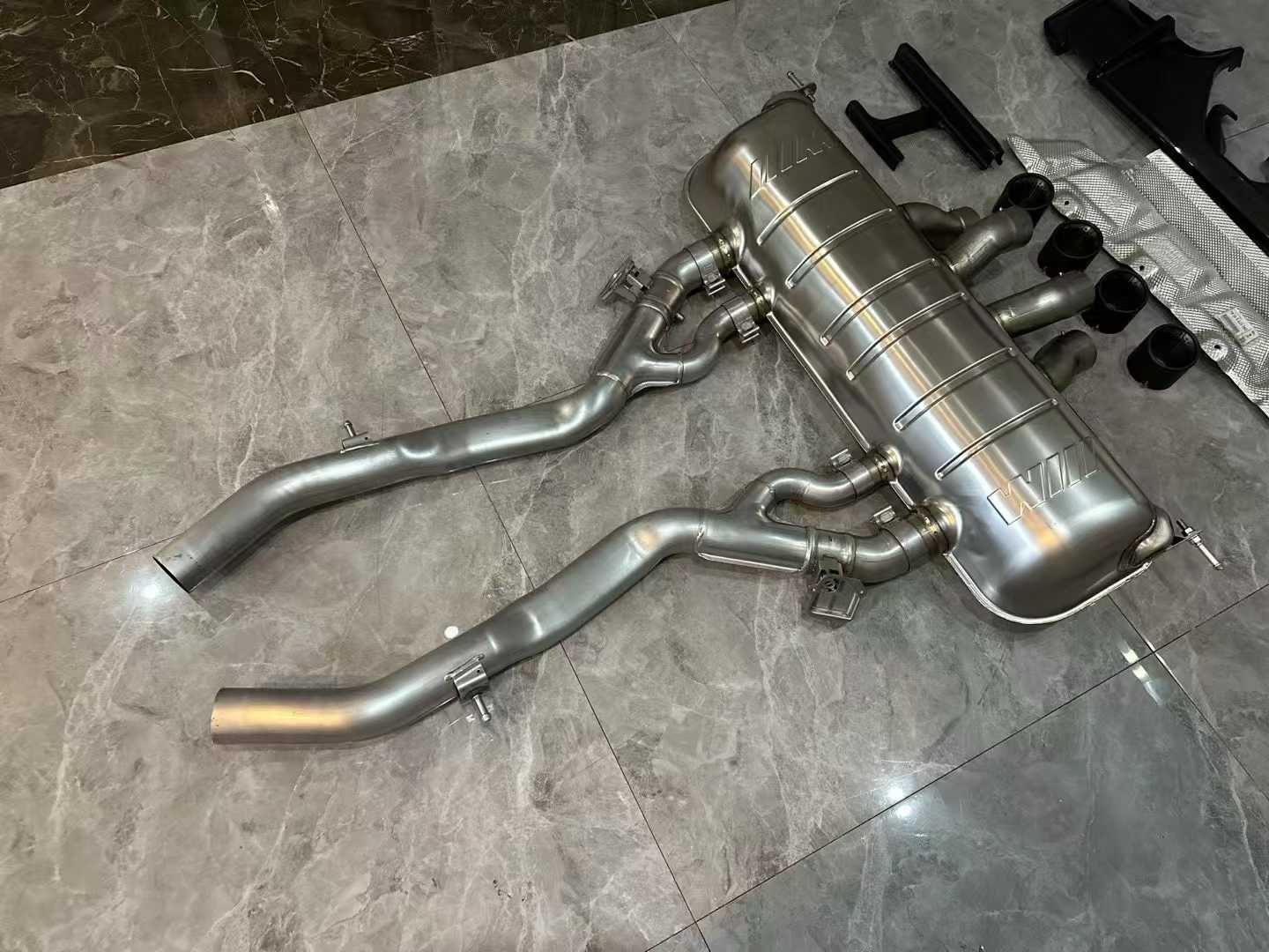 BMW M4 (G82) M Performance Titanium Cat-Back Exhaust - Gatling Center Quad Tips - Pre-owned