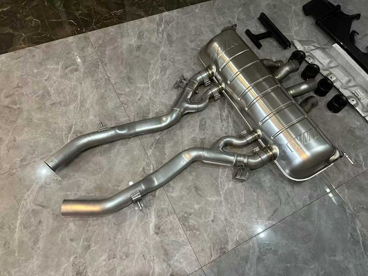 BMW M4 (G82) M Performance Titanium Cat-Back Exhaust - Gatling Center Quad Tips - Pre-owned