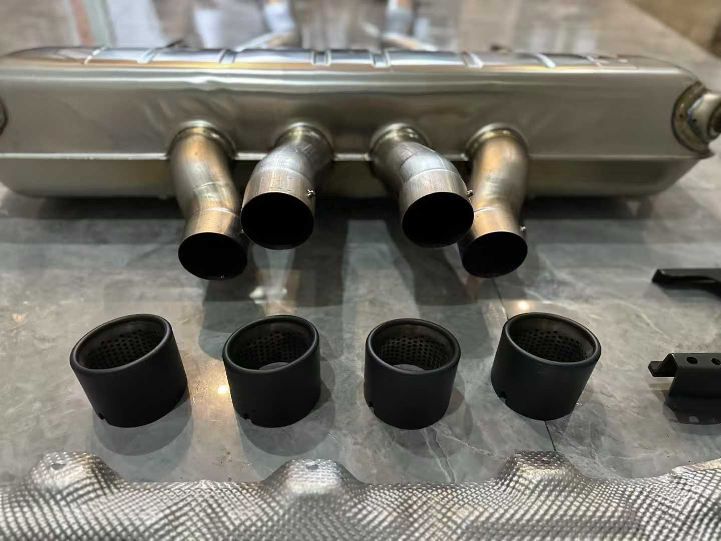 BMW M4 (G82) M Performance Titanium Cat-Back Exhaust - Gatling Center Quad Tips - Pre-owned