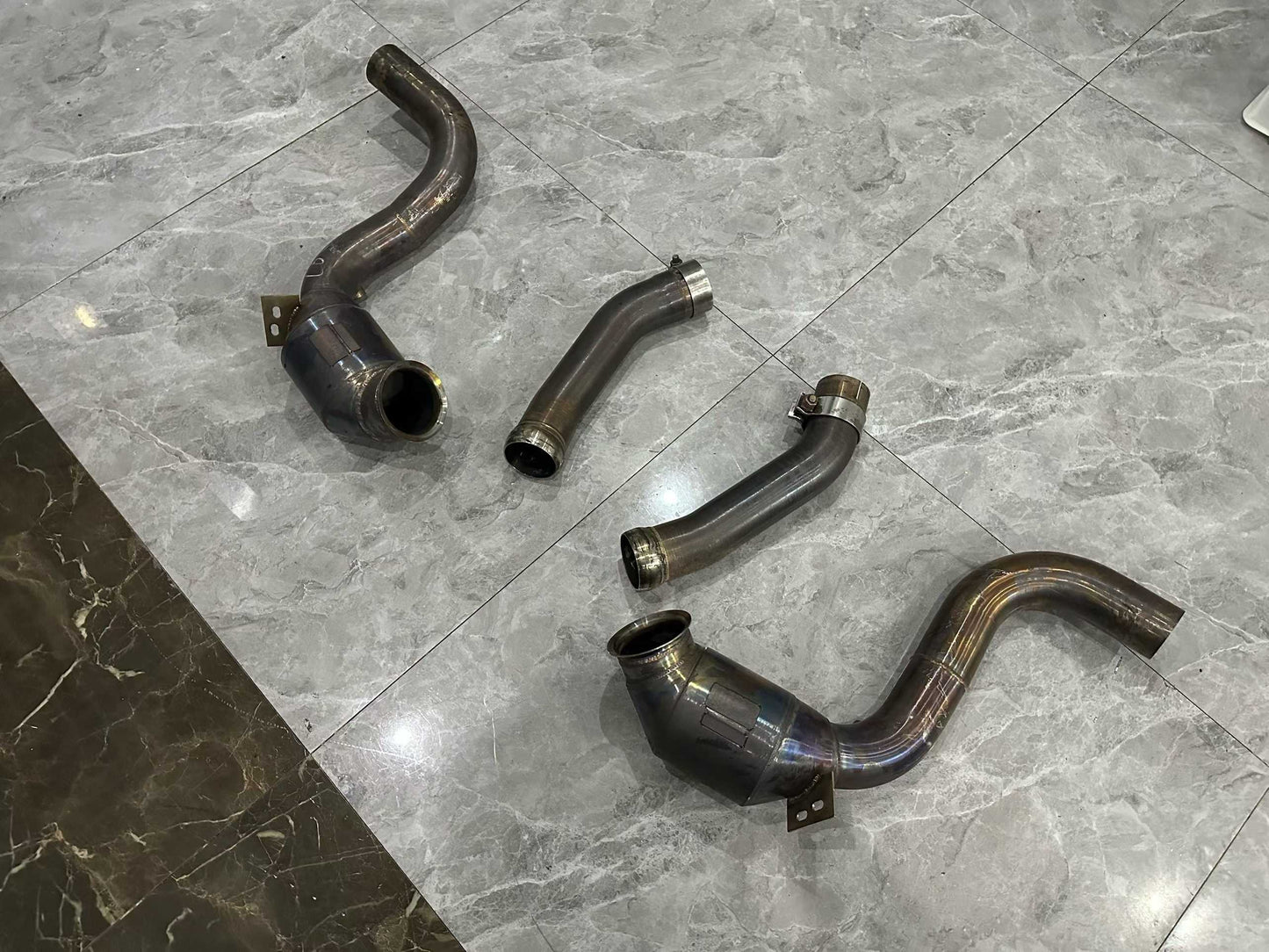 Mercedes-AMG C63 (W205) JBOM Super 100-Cell High-Flow Downpipes - Pre-owned