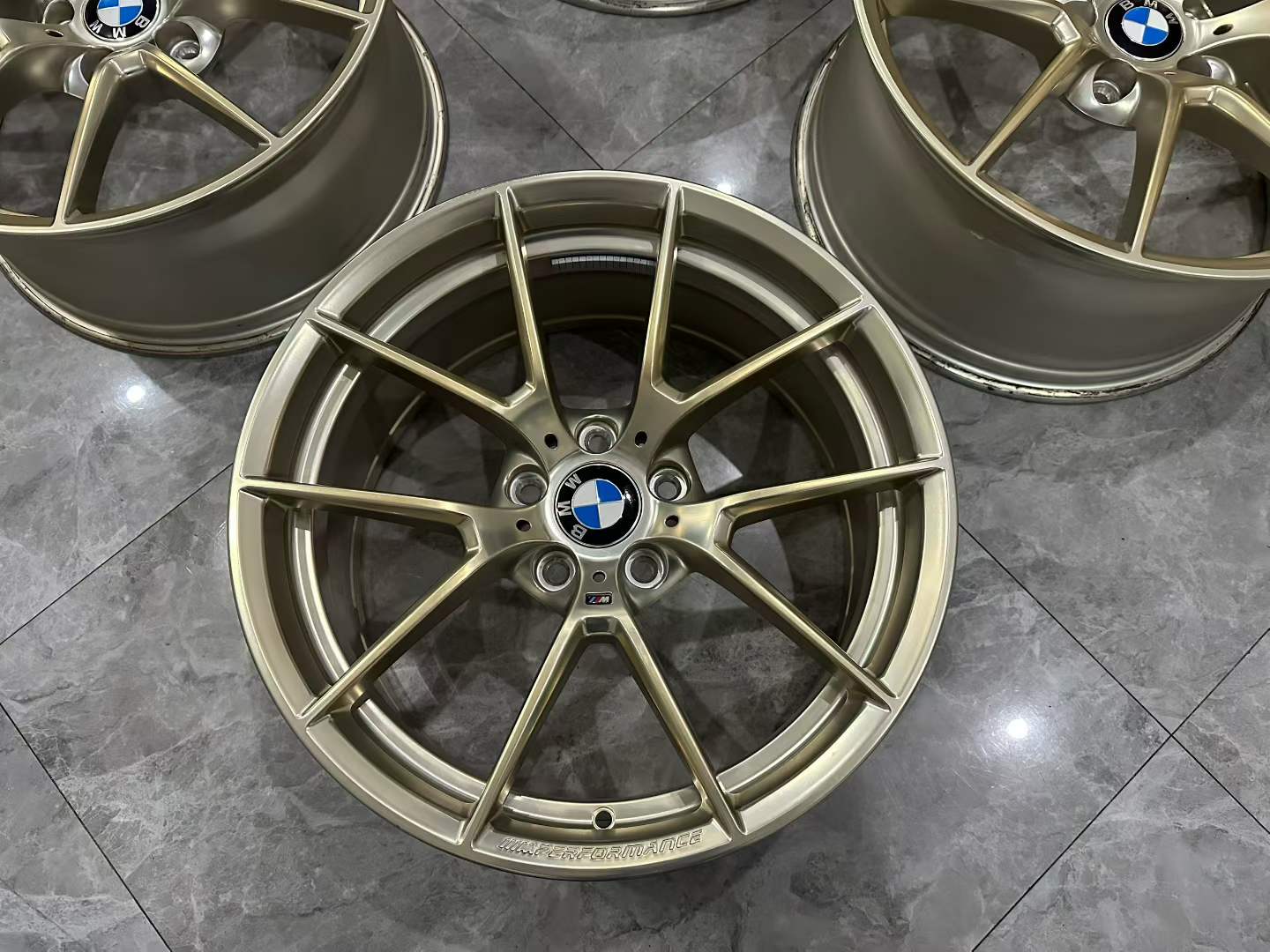 BMW M4 (F82) / M3 (F80) Genuine 763M Frozen Gold Forged Wheels - Pre-owned