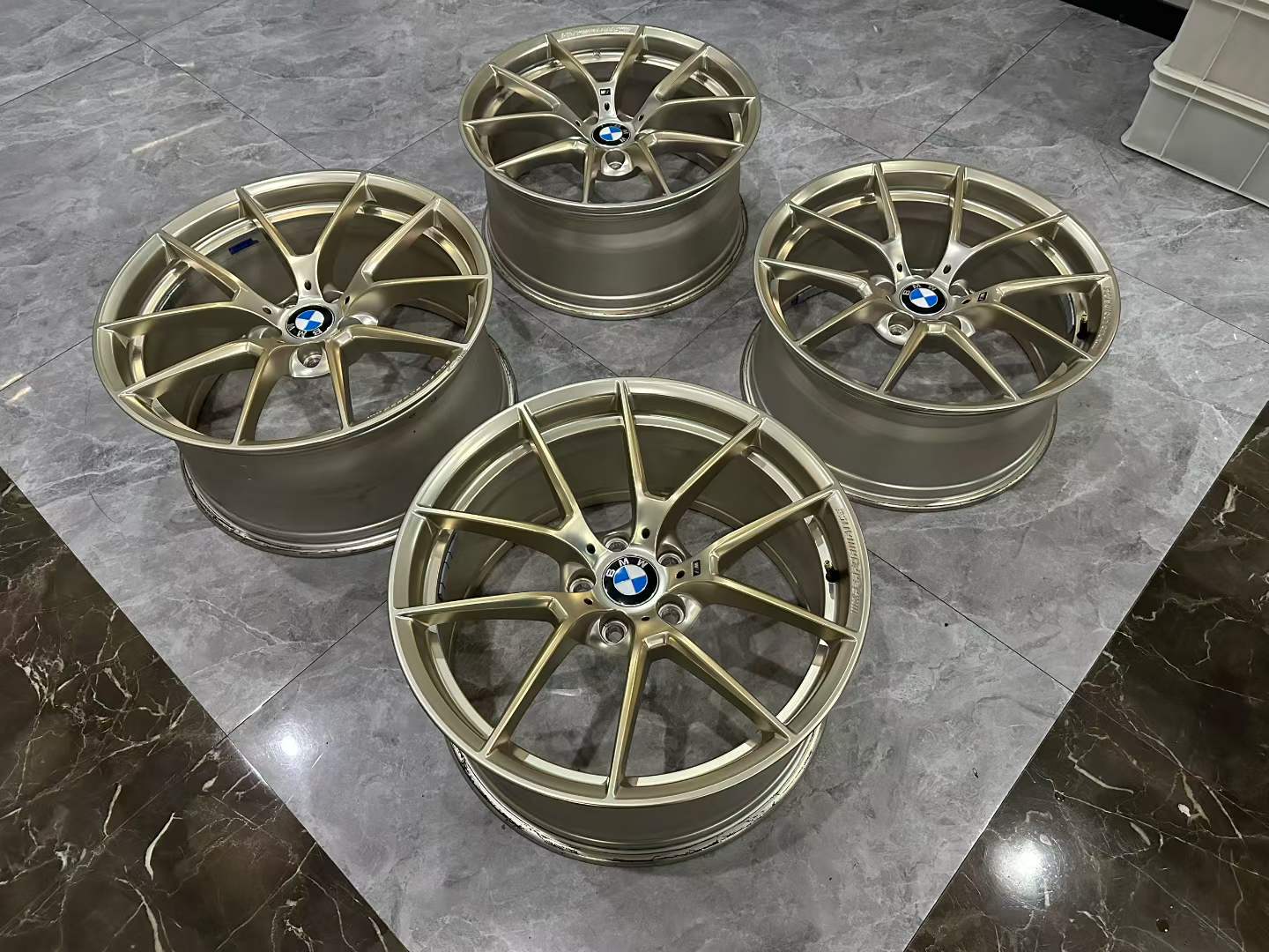 BMW M4 (F82) / M3 (F80) Genuine 763M Frozen Gold Forged Wheels - Pre-owned