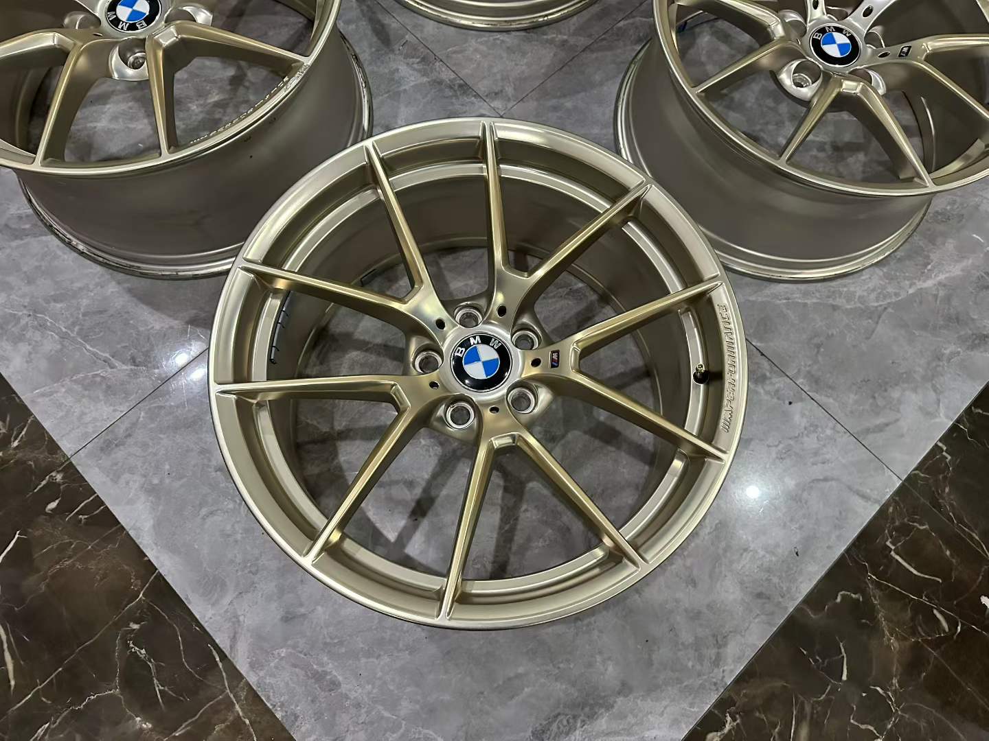 BMW M4 (F82) / M3 (F80) Genuine 763M Frozen Gold Forged Wheels - Pre-owned