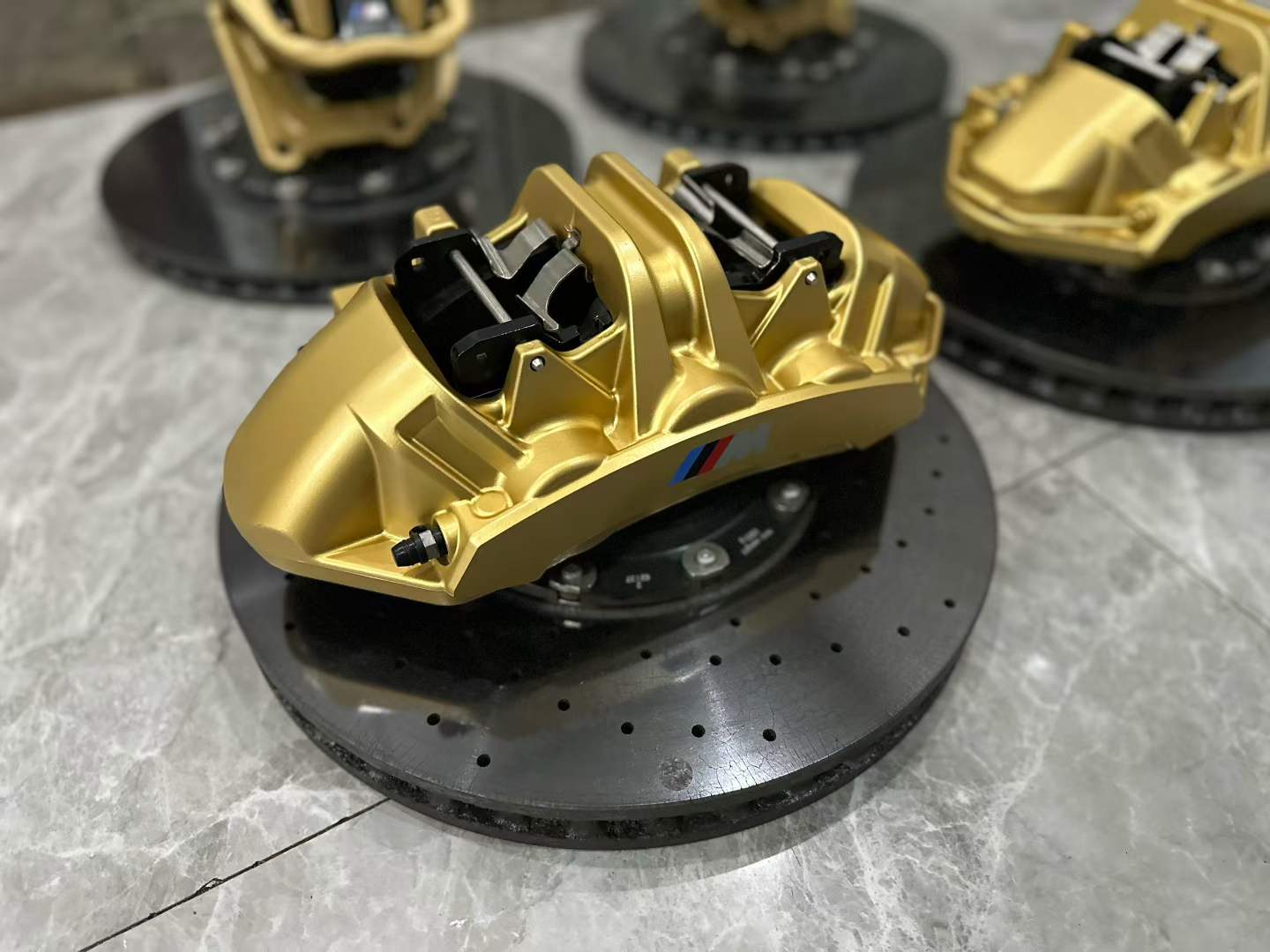 BMW M3 (G80) Genuine Carbon Ceramic Brake (CCB) Kit - Gold Finish - Pre-owned