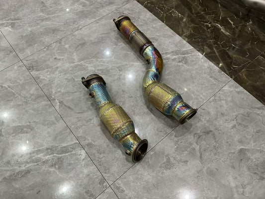 BMW M4 (G82) / M3 (G80) iPE Gold Edition 200-Cell High-Flow Downpipes - Pre-owned