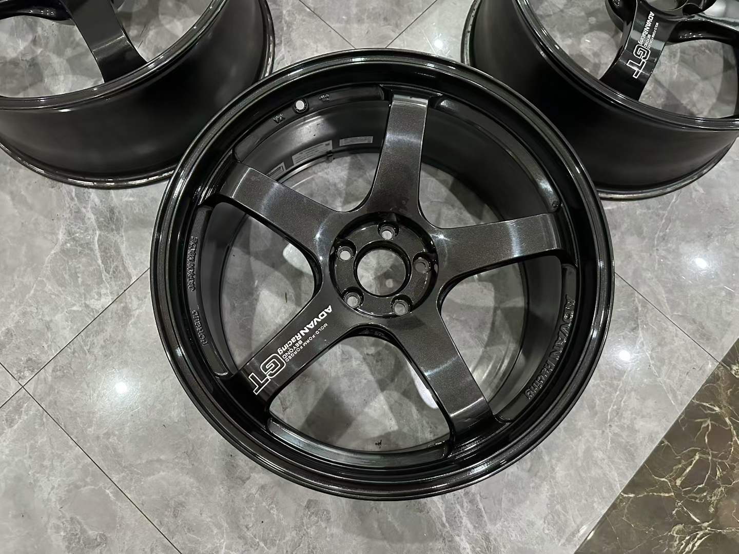 🇯🇵 Advan Racing GT Beyond 20" Titanium Black (TBK) Forged Wheels - Pre-owned