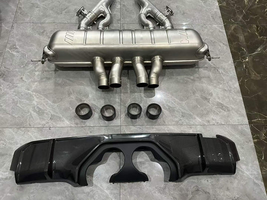 BMW M3 (G80) / M4 (G82) M Performance Titanium Exhaust - Central Quad Tips - Pre-owned