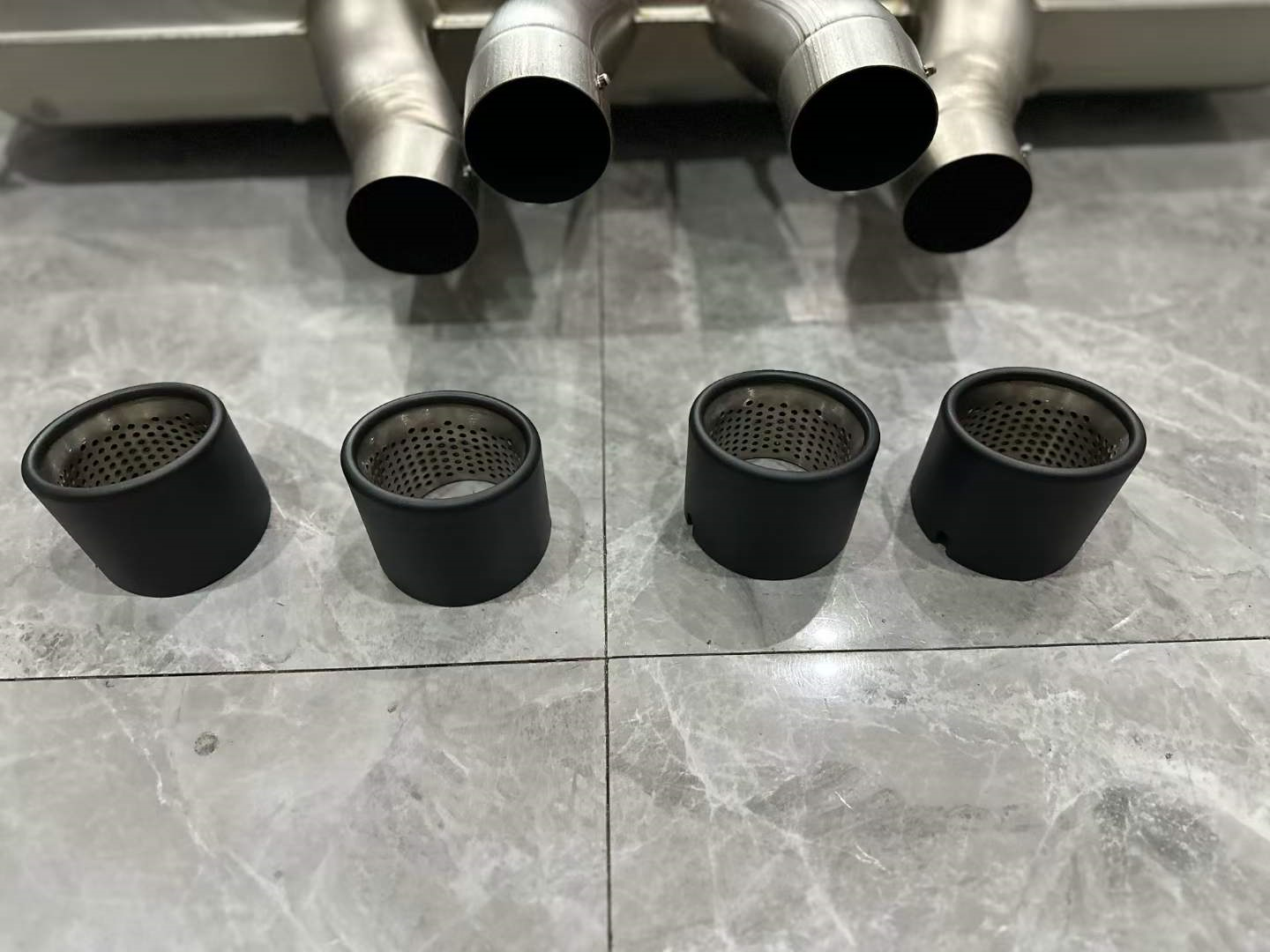 BMW M3 (G80) / M4 (G82) M Performance Titanium Exhaust - Central Quad Tips - Pre-owned