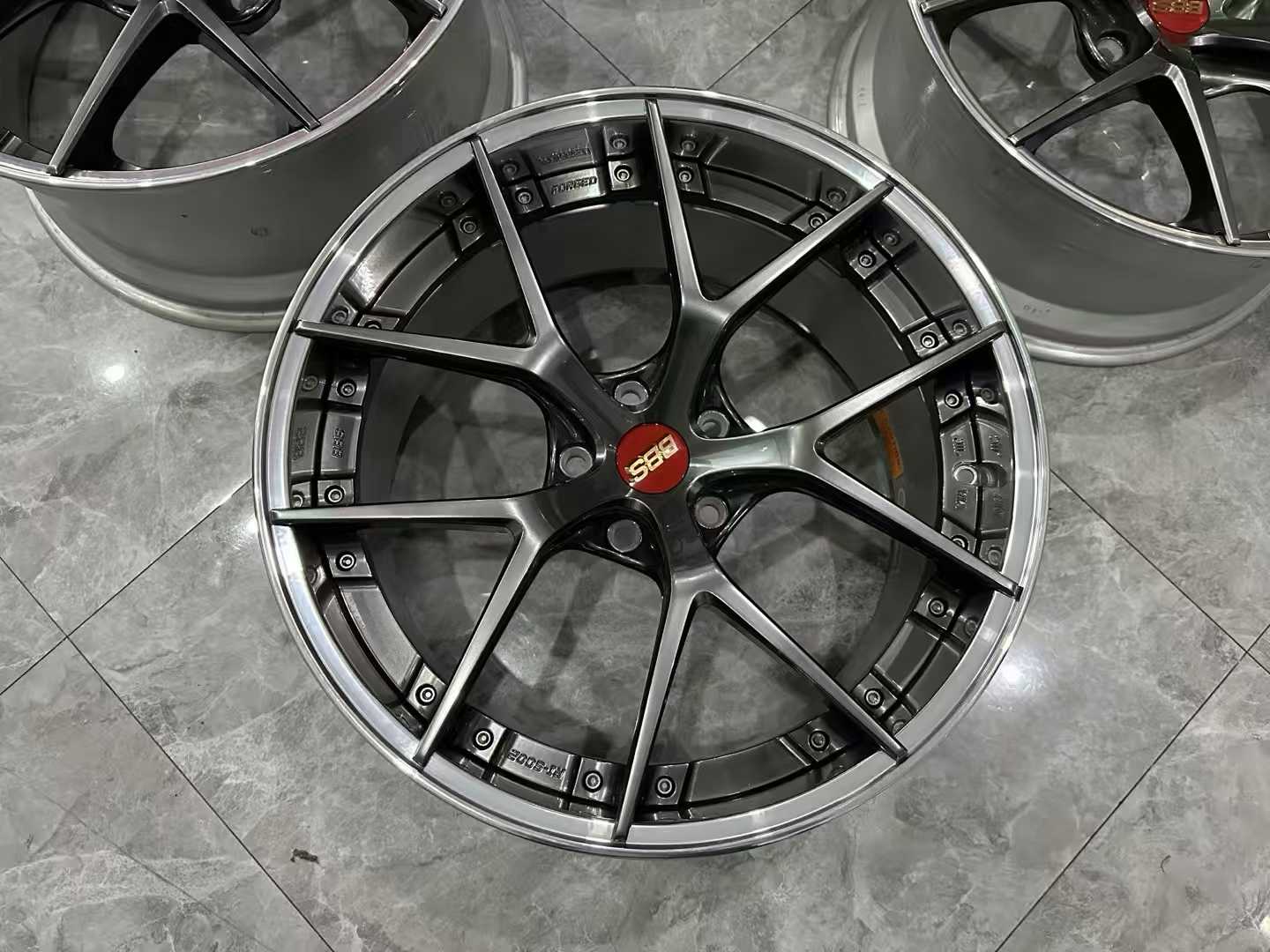 🇯🇵 BBS RI-S DB (Diamond Black) Finish 20" 2-Piece Forged Wheels - Pre-owned