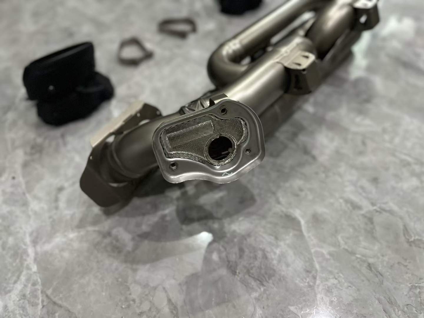 Porsche 911 Turbo S (992) Akrapovič Slip-On Line Titanium Exhaust - Pre-owned