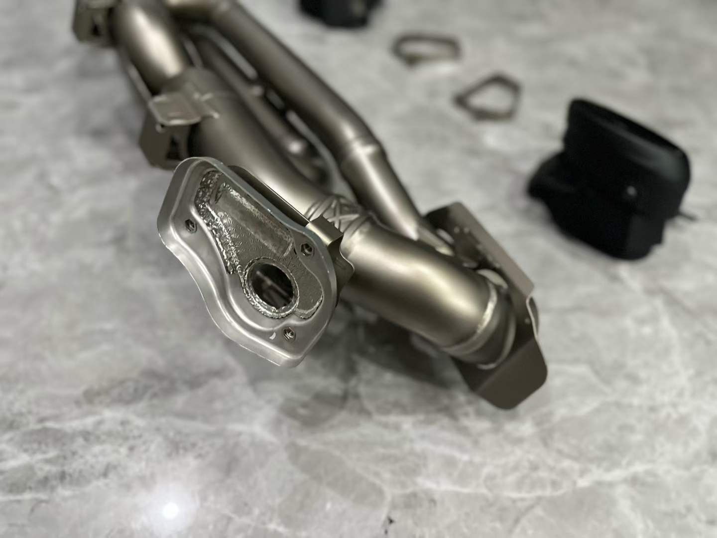 Porsche 911 Turbo S (992) Akrapovič Slip-On Line Titanium Exhaust - Pre-owned
