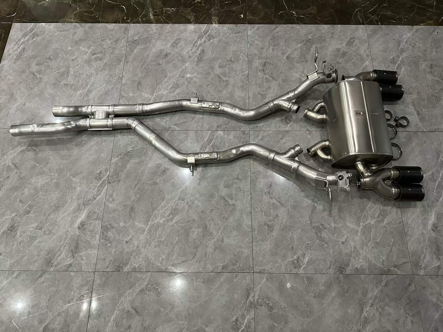 BMW M3 (F80) / M4 (F82) Genuine M Performance Titanium Cat-back Exhaust V2 w/ Carbon Fiber Tips - Pre-owned