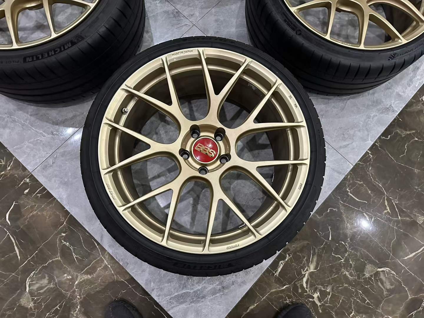 🇯🇵 BBS REV7 GL (Gold) Finish 20" Monoblock Forged Wheels - Pre-owned