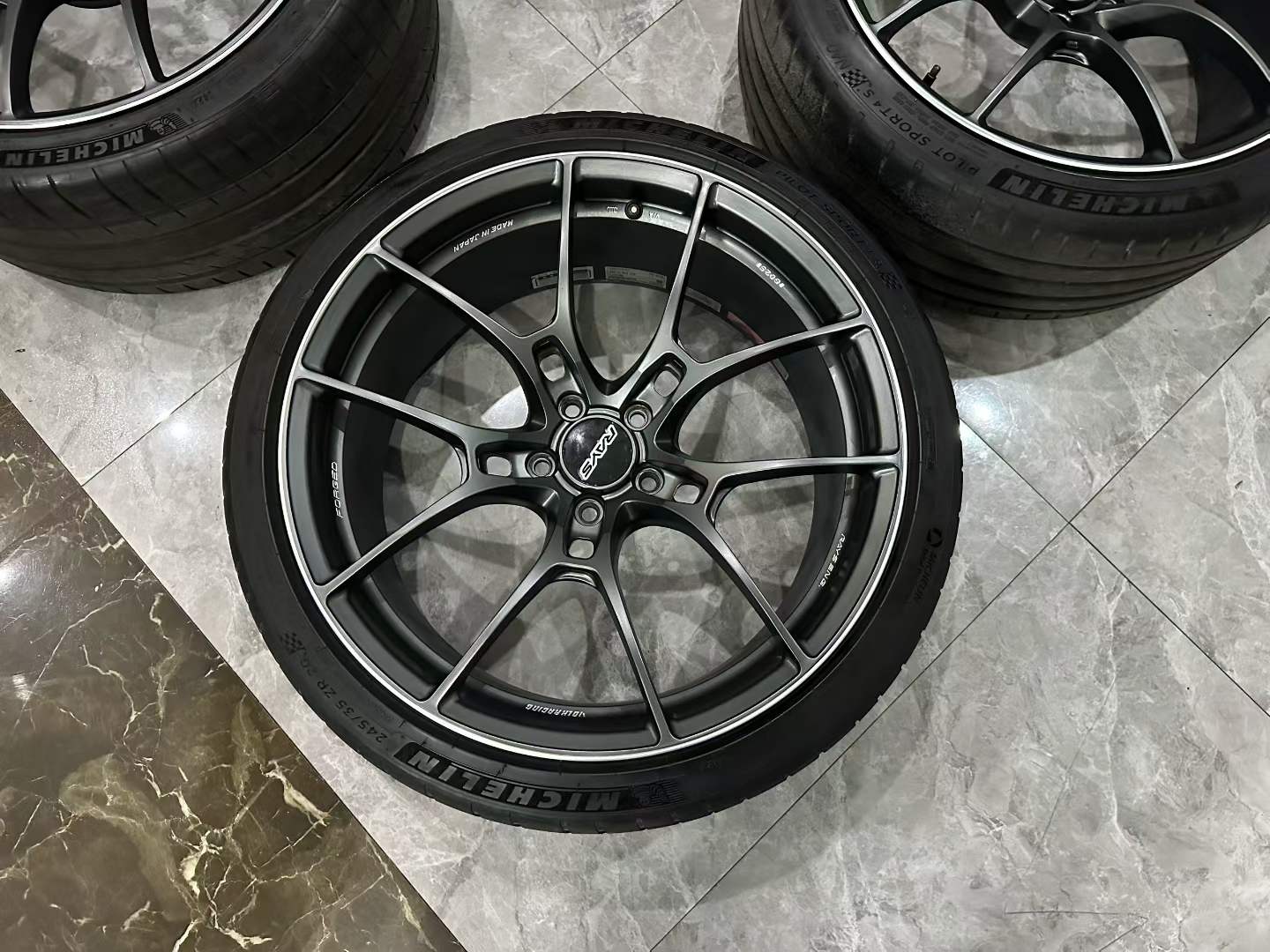🇯🇵 RAYS Volk Racing G025 MK (Matte Gunblack) 20" Monoblock Forged Wheels - Pre-owned