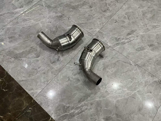 Porsche 911 (992) JBOM Sport Plus Super 100-Cell High-Flow Downpipes - Pre-owned