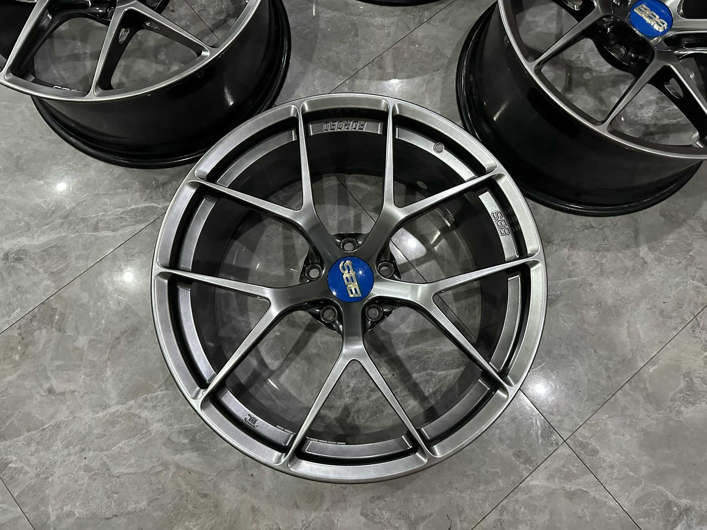 🇯🇵 BBS FI-R DB (Diamond Black) Finish 19" Ultra-Lightweight Monoblock Forged Wheels - Pre-owned