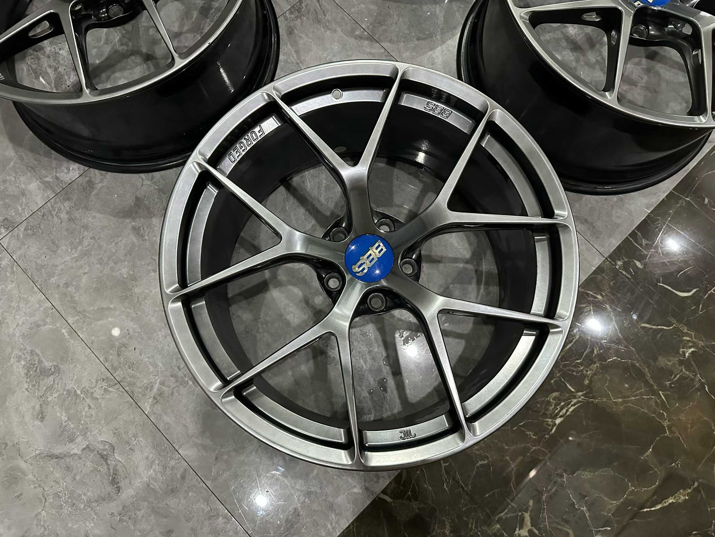 🇯🇵 BBS FI-R DB (Diamond Black) Finish 19" Ultra-Lightweight Monoblock Forged Wheels - Pre-owned