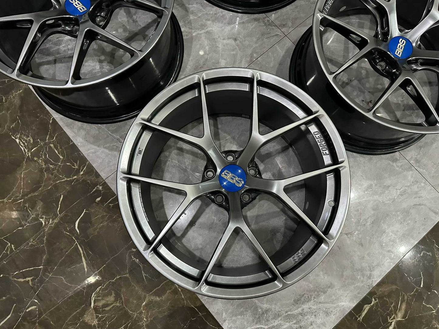 🇯🇵 BBS FI-R DB (Diamond Black) Finish 19" Ultra-Lightweight Monoblock Forged Wheels - Pre-owned