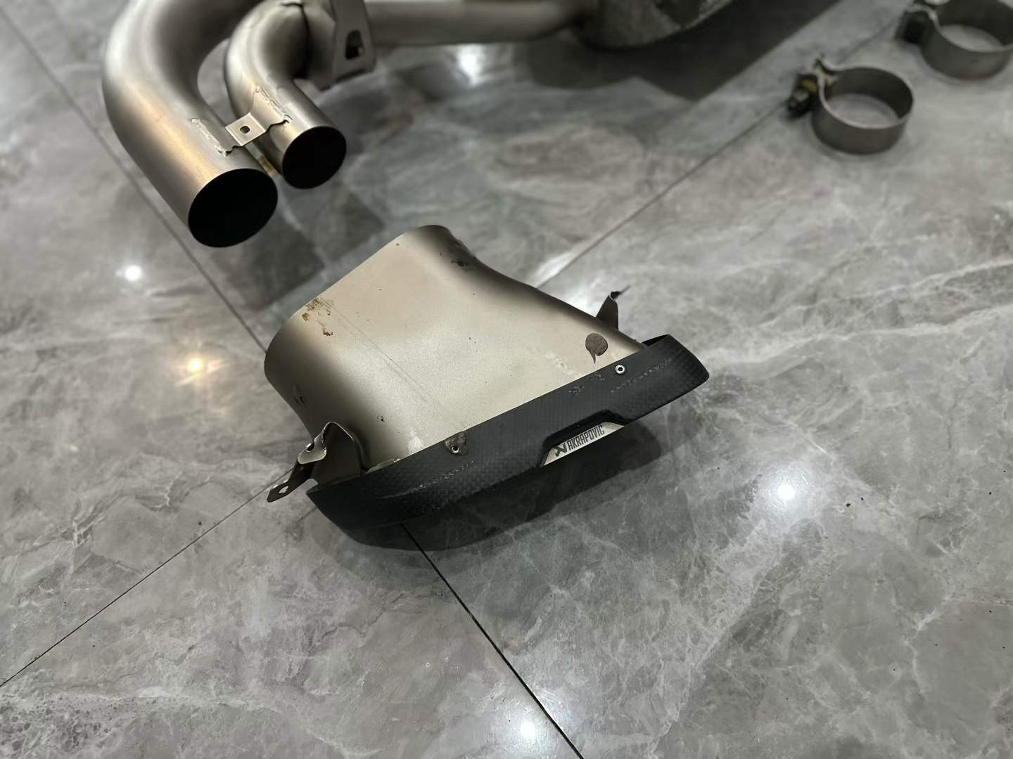 Mercedes-AMG GT (C190) Akrapovič Evolution Line Titanium Exhaust System - Pre-owned