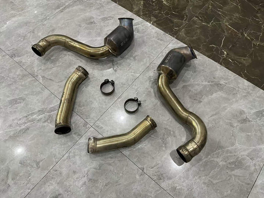 Mercedes-AMG C63 (W205) Capristo 250-Cell High-Flow Downpipes - Pre-owned