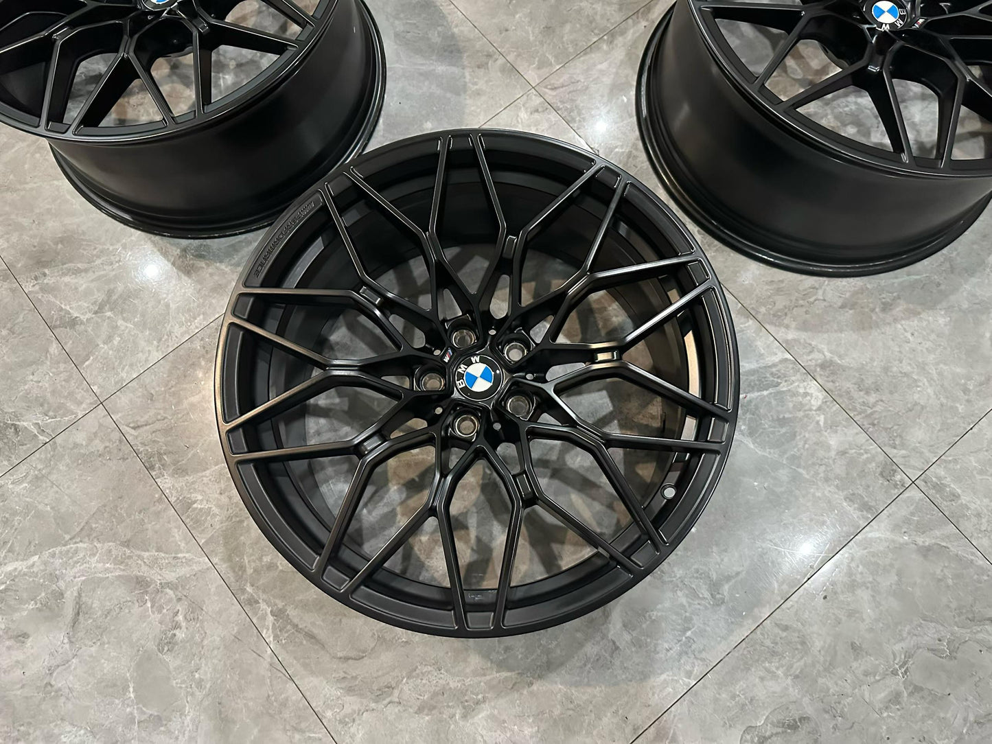 BMW M3 (G80) / M4 (G82) M Performance 1000M Forged Wheels Frozen Black Finish - Pre-owned