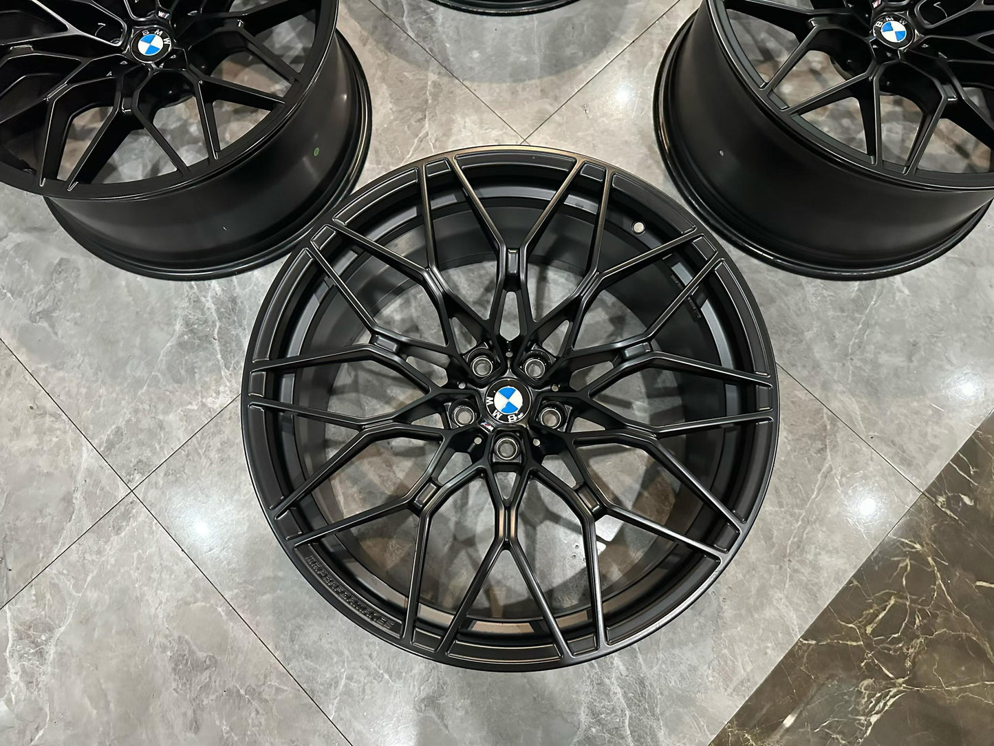 BMW M3 (G80) / M4 (G82) M Performance 1000M Forged Wheels Frozen Black Finish - Pre-owned