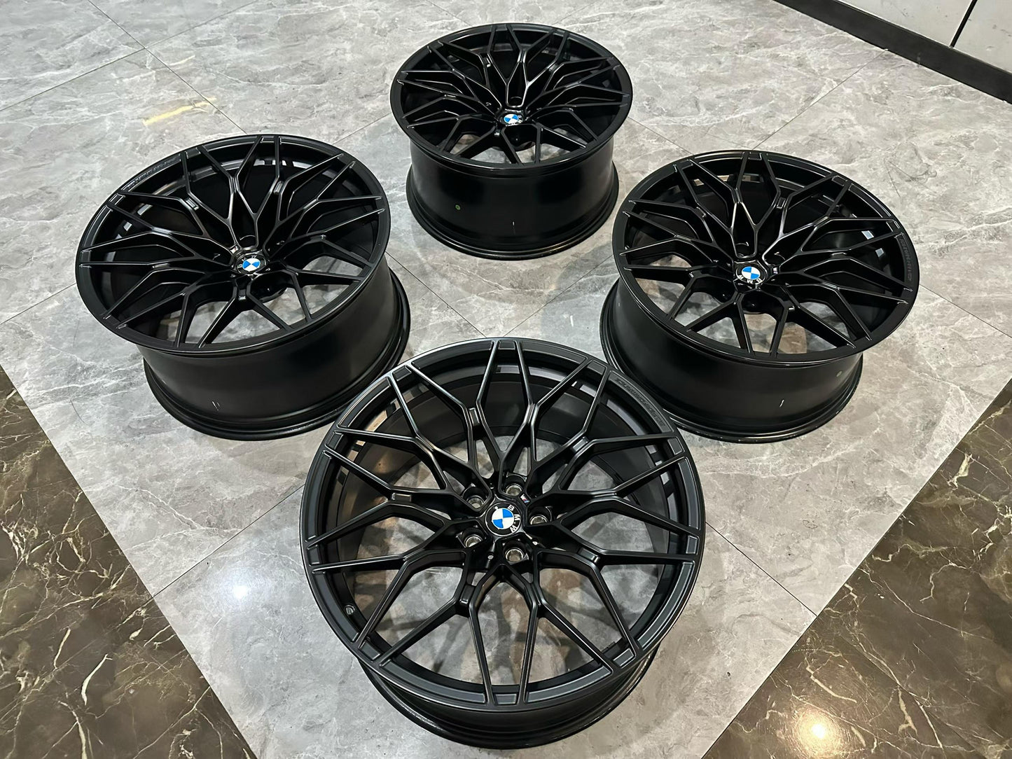 BMW M3 (G80) / M4 (G82) M Performance 1000M Forged Wheels Frozen Black Finish - Pre-owned