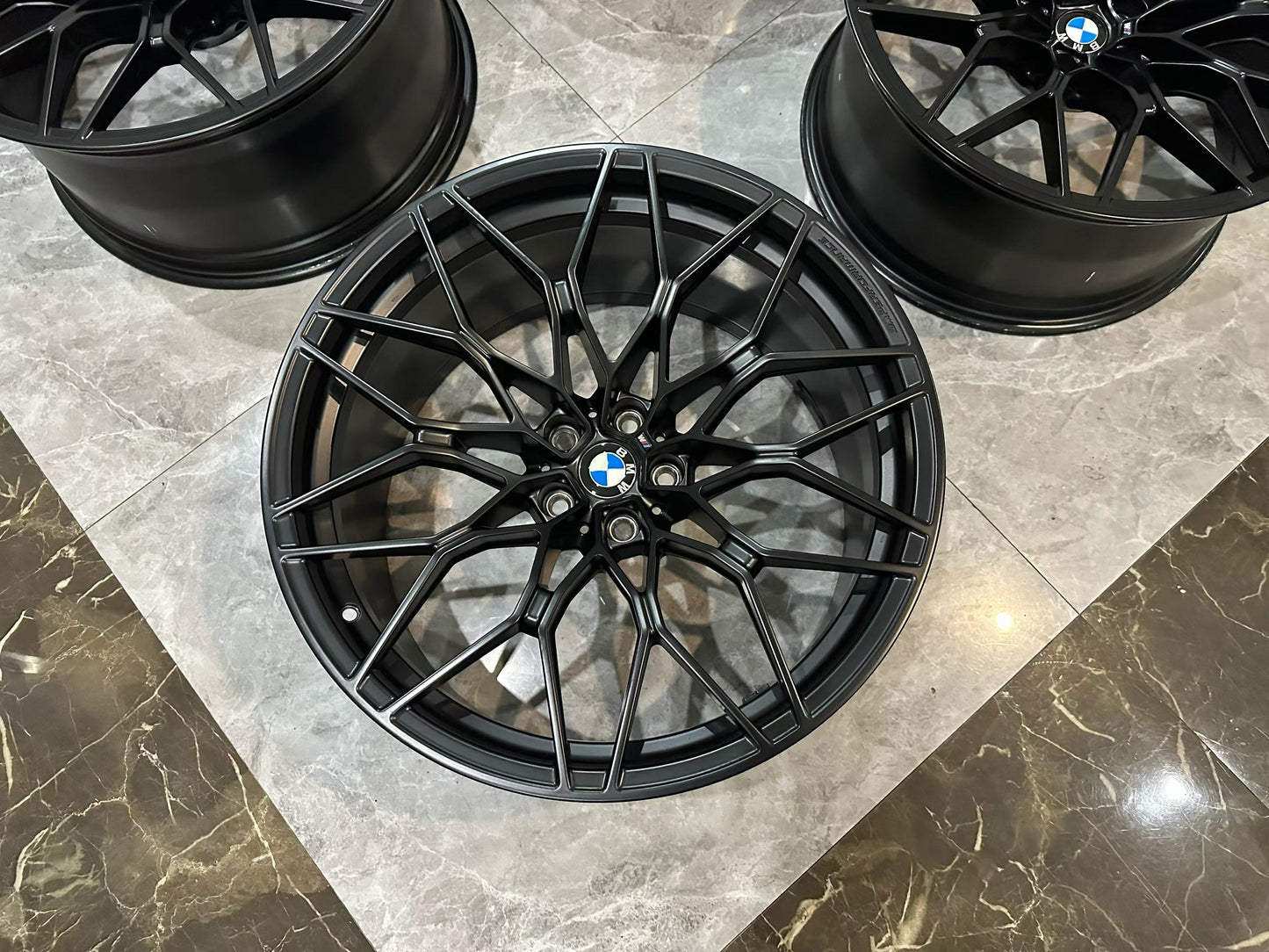 BMW M3 (G80) / M4 (G82) M Performance 1000M Forged Wheels Frozen Black Finish - Pre-owned