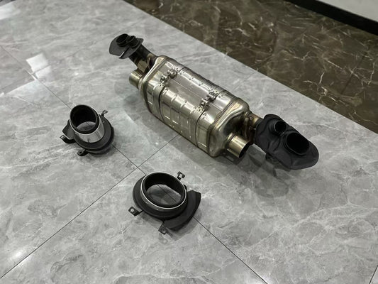 🇩🇪 Porsche 911 (992) Carrera Genuine Sport Exhaust (PSE) System - Valved Performance Set - Pre-owned