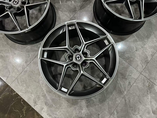🇺🇸 HRE FF11 FlowFormed 19" Liquid Silver Wheels - Pre-owned