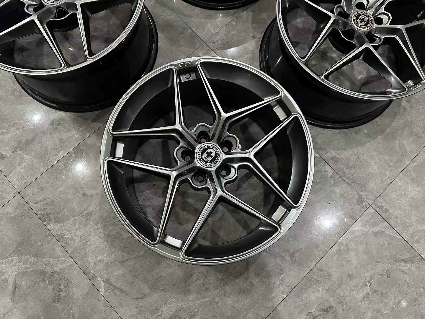 🇺🇸 HRE FF11 FlowFormed 19" Liquid Silver Wheels - Pre-owned