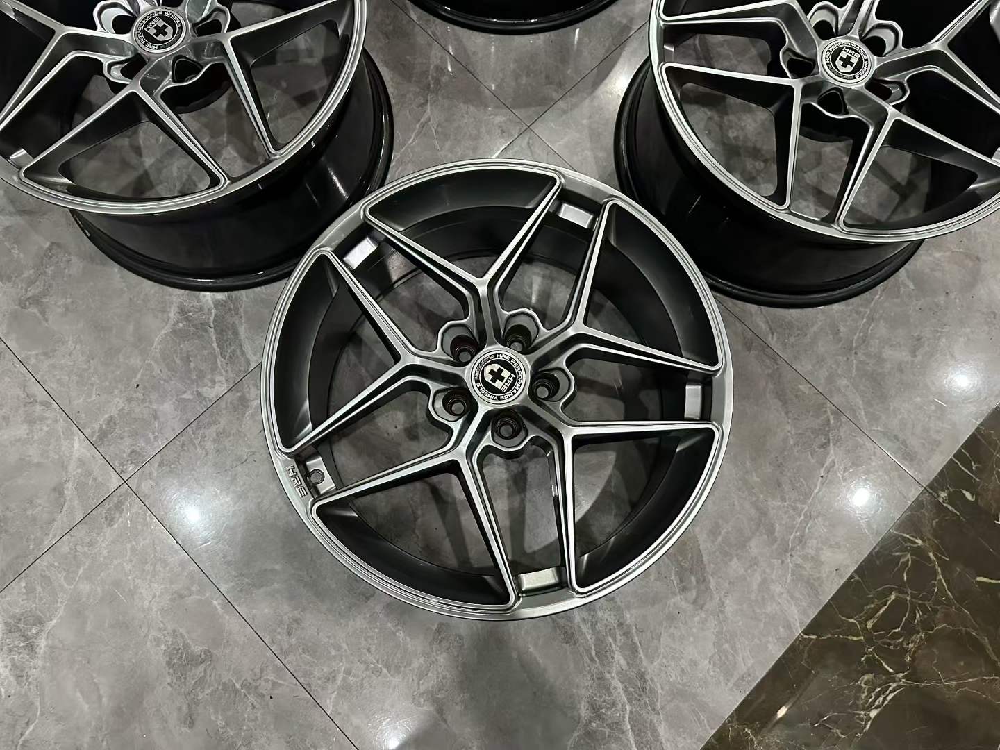 🇺🇸 HRE FF11 FlowFormed 19" Liquid Silver Wheels - Pre-owned