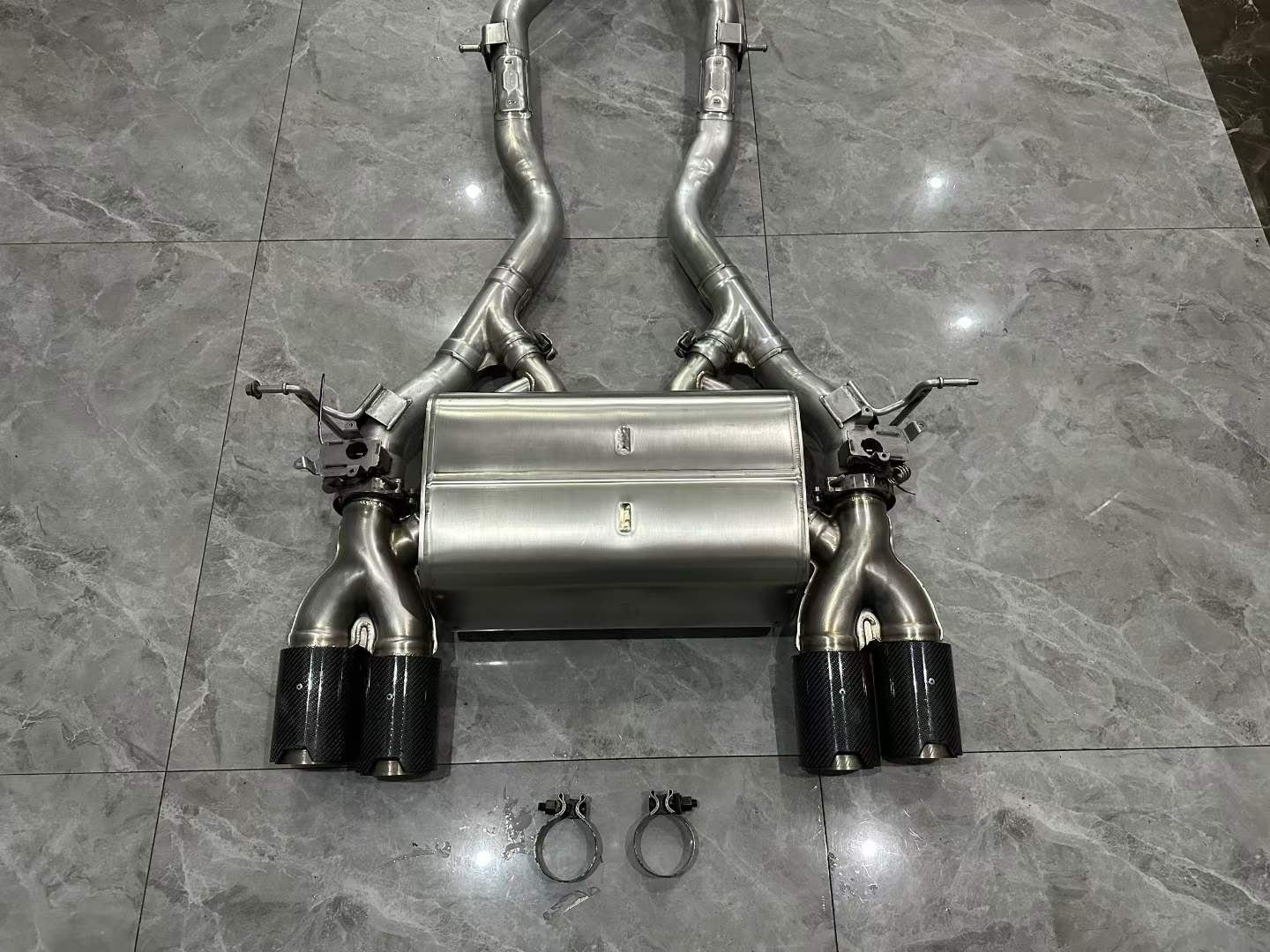 BMW M3 (F80) / M4 (F82) Genuine M Performance Titanium Cat-back Exhaust V2 w/ Carbon Fiber Tips - Pre-owned
