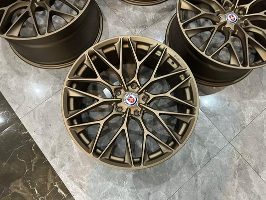 🇺🇸 Porsche Panamera (971) HRE P200 Monoblock Satin Bronze 21" Forged Wheels - Pre-owned