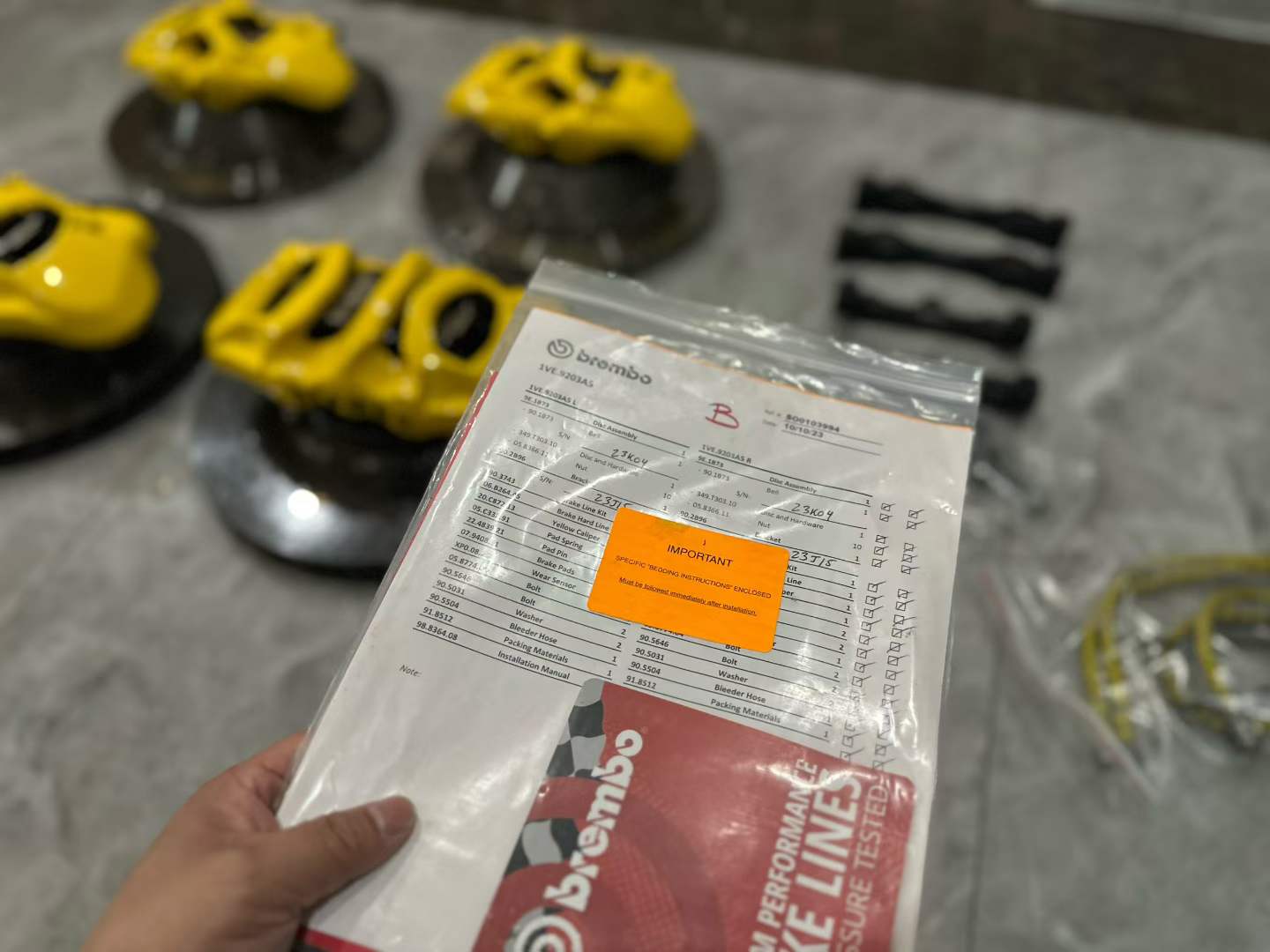 🇮🇹 Porsche 911 (992) Brembo BM6 & BM4 Performance Brake System - Pre-owned