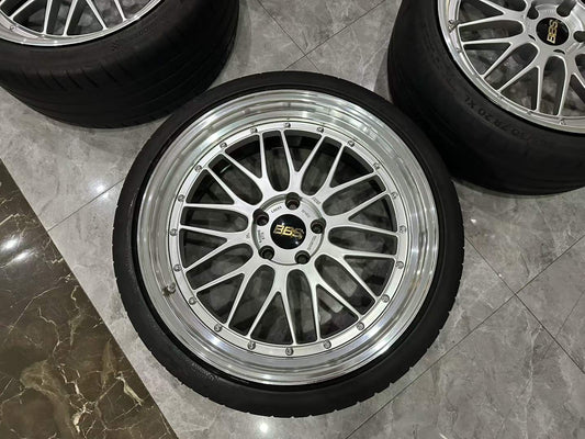 🇯🇵 BBS LM Diamond Silver (DS) 2-Piece 20"/20" Forged Wheels - Pre-owned