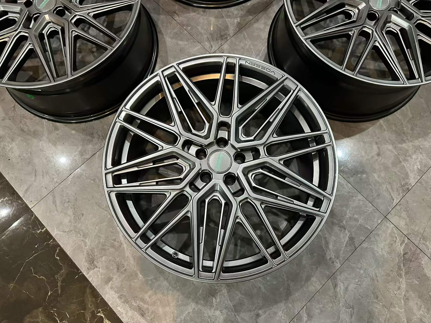 🇺🇸 Vossen HF7 Hyper Black 21" Hybrid Forged Wheels - Pre-owned