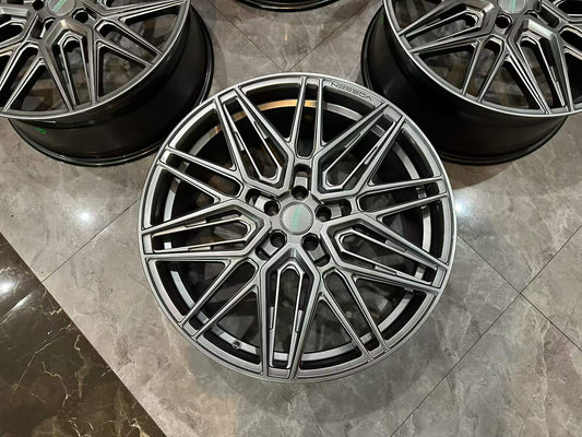 🇺🇸 Vossen HF7 Hyper Black 21" Hybrid Forged Wheels - Pre-owned