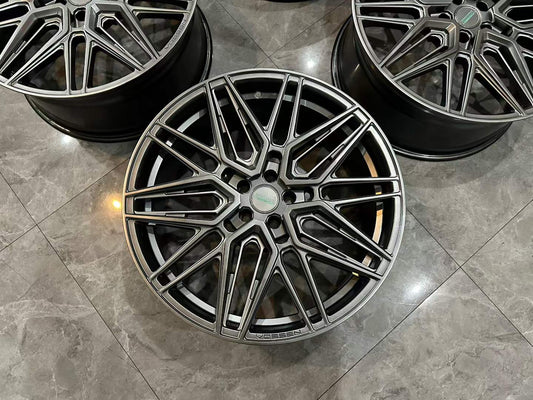 🇺🇸 Vossen HF7 Hyper Black 21" Hybrid Forged Wheels - Pre-owned