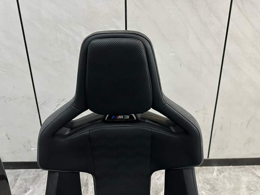 BMW M3 (G80) Genuine M Carbon Bucket Seats w/ PPF - Black Merino Leather - Pre-owned