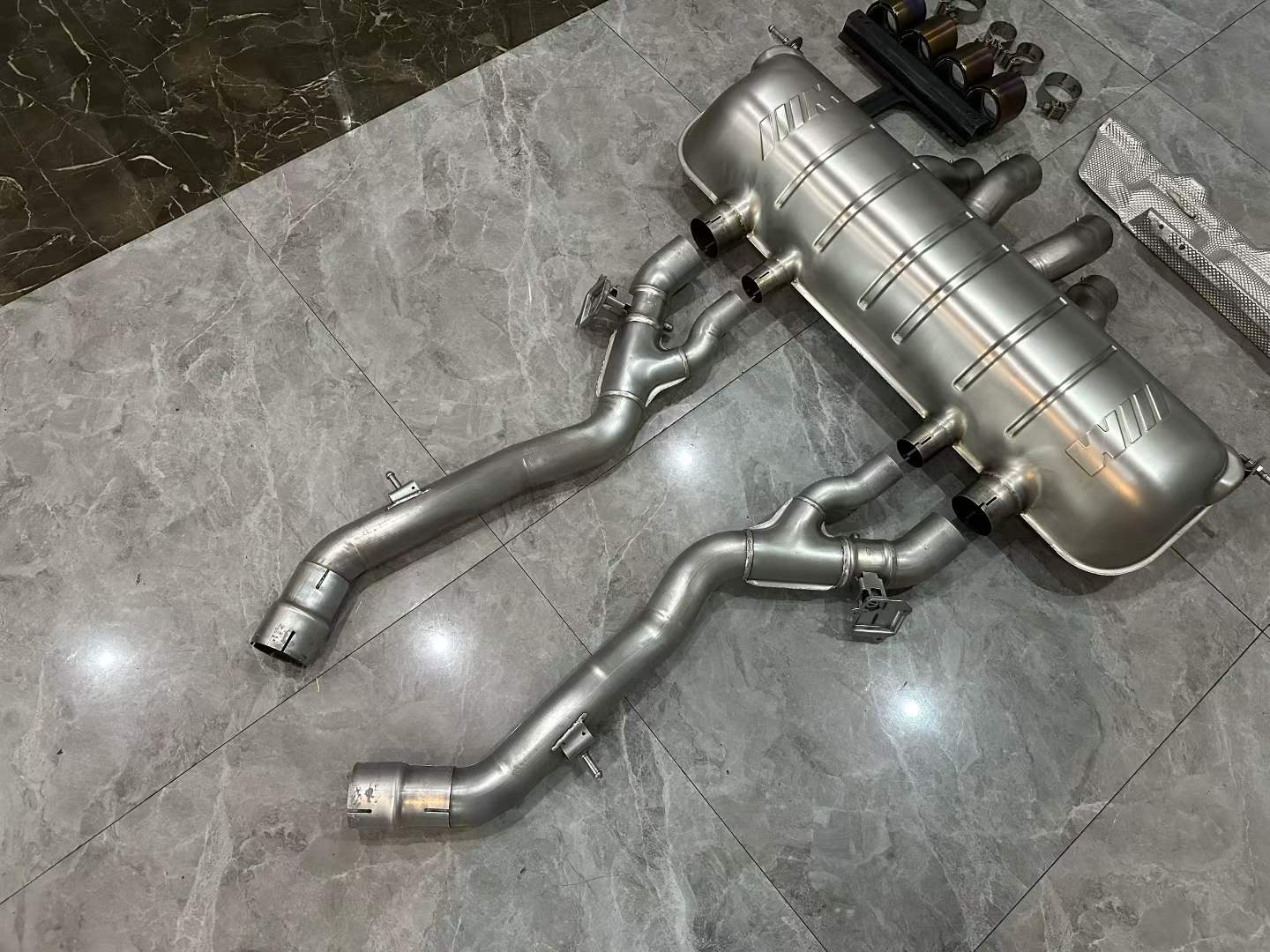 BMW M2 (G87) M Performance Titanium Cat-Back Exhaust - Gatling Center Quad Tips - Pre-owned