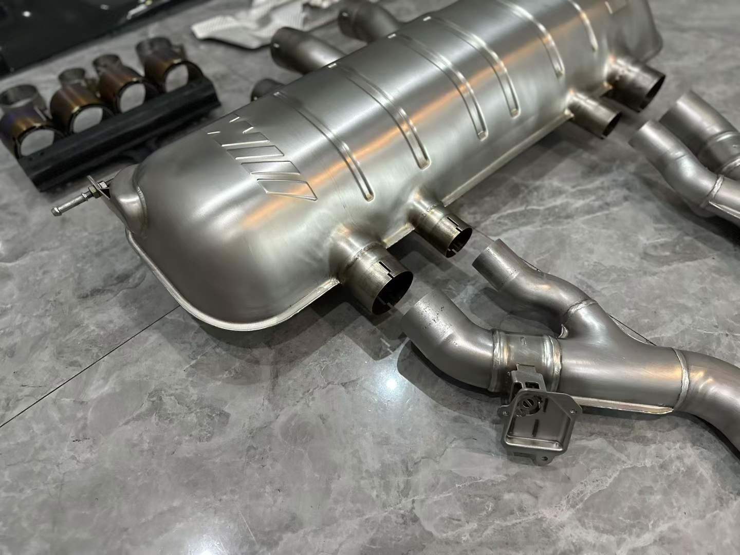 BMW M2 (G87) M Performance Titanium Cat-Back Exhaust - Gatling Center Quad Tips - Pre-owned