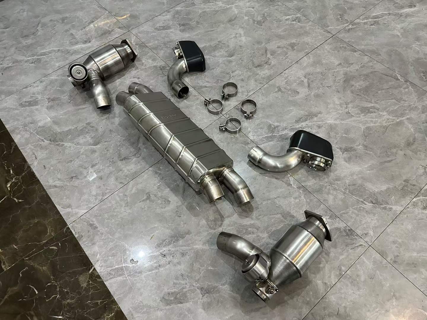 Porsche 911 Turbo 997.2 Capristo Exhaust System Valved w/ High-Flow Downpipes - Pre-owned