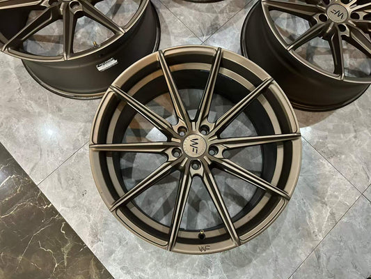 🇩🇪 WheelForce WF CF3 Satin Bronze 20" FlowForged Wheels - Pre-owned