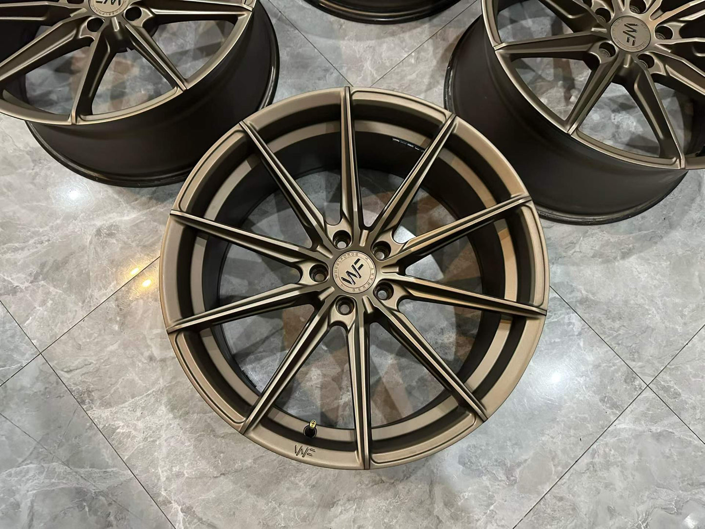 🇩🇪 WheelForce WF CF3 Satin Bronze 20" FlowForged Wheels - Pre-owned