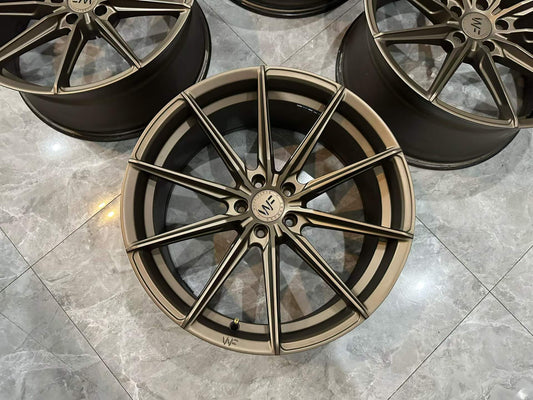 🇩🇪 WheelForce WF CF3 Satin Bronze 20" FlowForged Wheels - Pre-owned