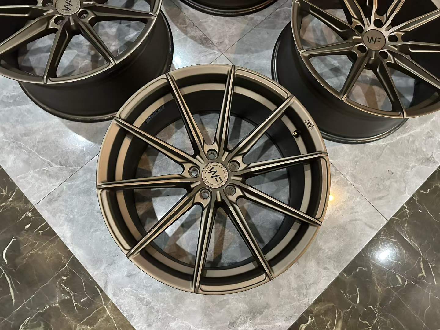 🇩🇪 WheelForce WF CF3 Satin Bronze 20" FlowForged Wheels - Pre-owned