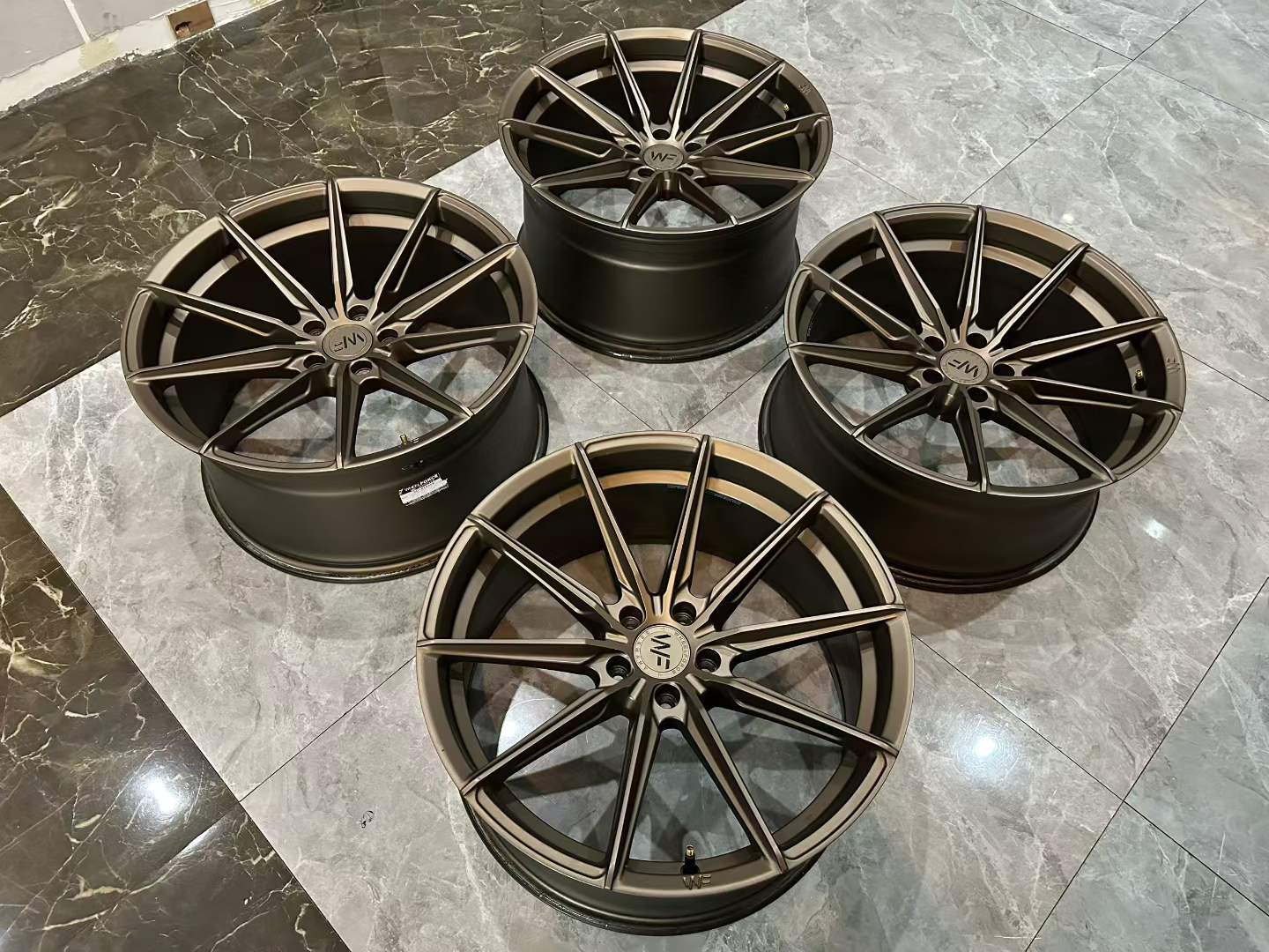 🇩🇪 WheelForce WF CF3 Satin Bronze 20" FlowForged Wheels - Pre-owned