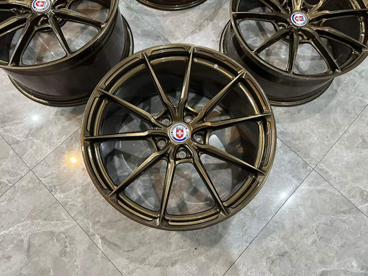 🇺🇸 HRE P104SC Gloss Bronze 20"/21" Forged Monoblok Wheel Set - Pre-owned
